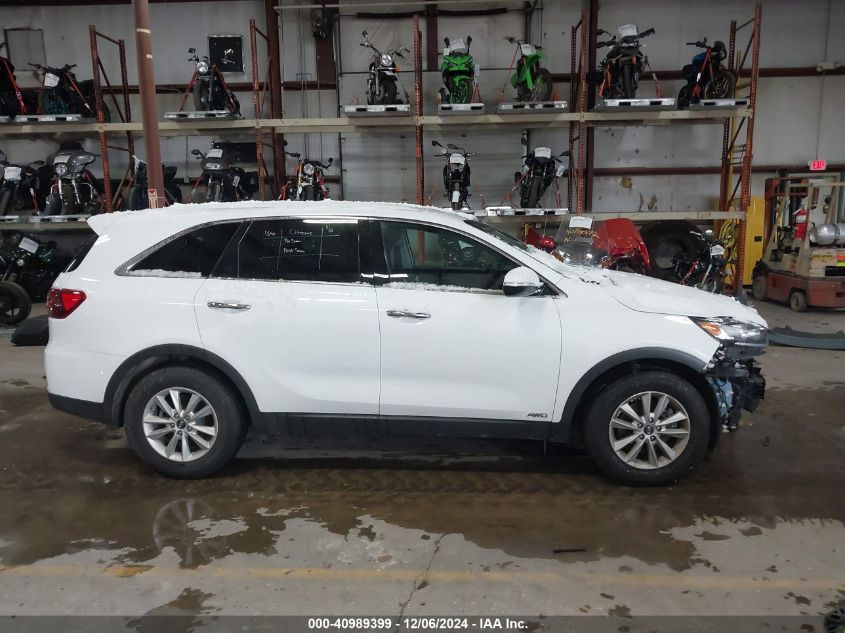 2019 Kia Sorento 3.3L Lx VIN: 5XYPGDA52KG481152 Lot: 40989399