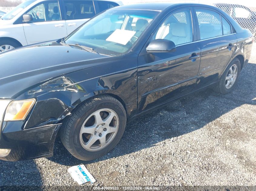 2006 Hyundai Sonata Gls VIN: KMHEU46C06A133858 Lot: 40989523