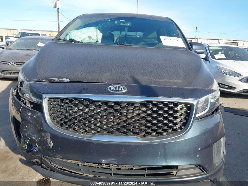 2016 Kia Sedona Lx VIN: KNDMB5C14G6182788 Lot: 40989791