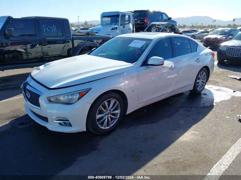 VIN JN1BV7AP5FM333717 2015 Infiniti Q50, Premium no.2