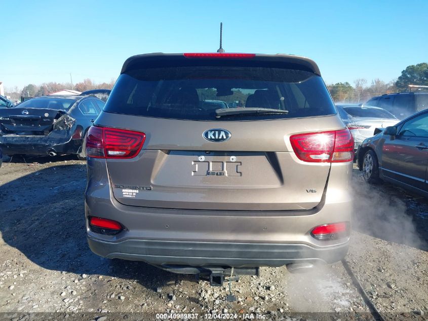 2019 Kia Sorento 3.3L S VIN: 5XYPG4A54KG604336 Lot: 40989837