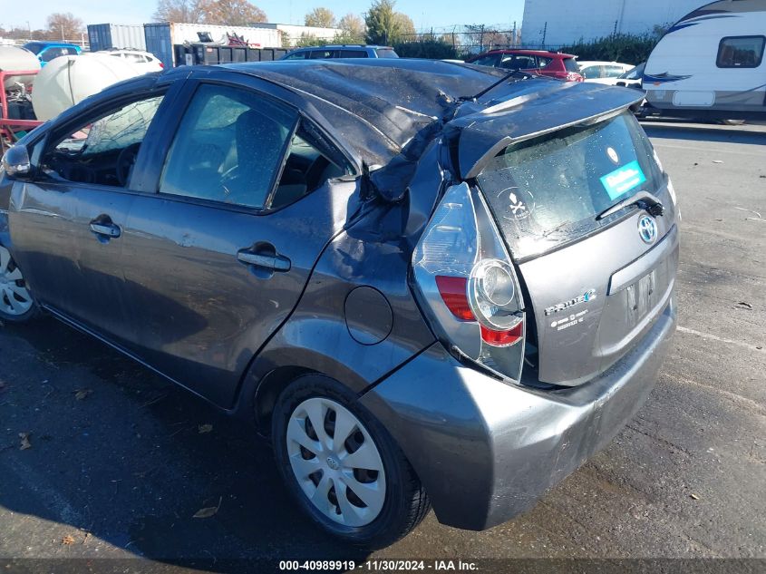 2012 Toyota Prius C One VIN: JTDKDTB31C1003302 Lot: 40989919