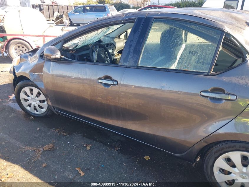 2012 TOYOTA PRIUS C VIN: JTDKDTB31C1003302
