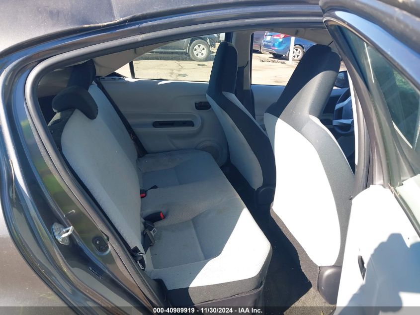2012 TOYOTA PRIUS C VIN: JTDKDTB31C1003302