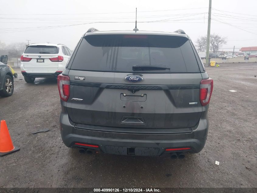 2018 Ford Explorer Sport VIN: 1FM5K8GT5JGB39091 Lot: 40990126