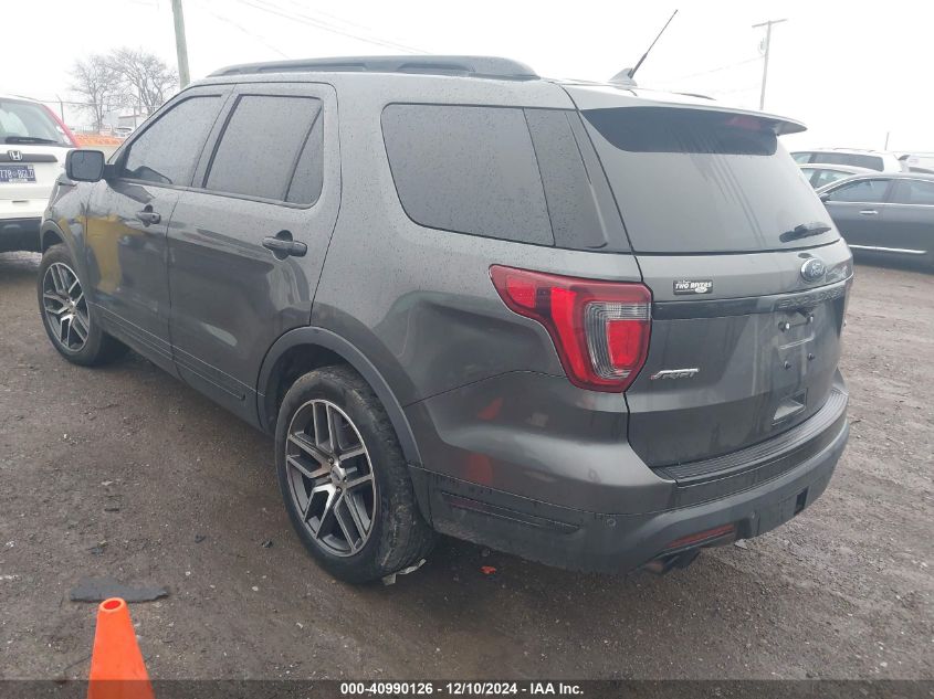 VIN 1FM5K8GT5JGB39091 2018 FORD EXPLORER no.3