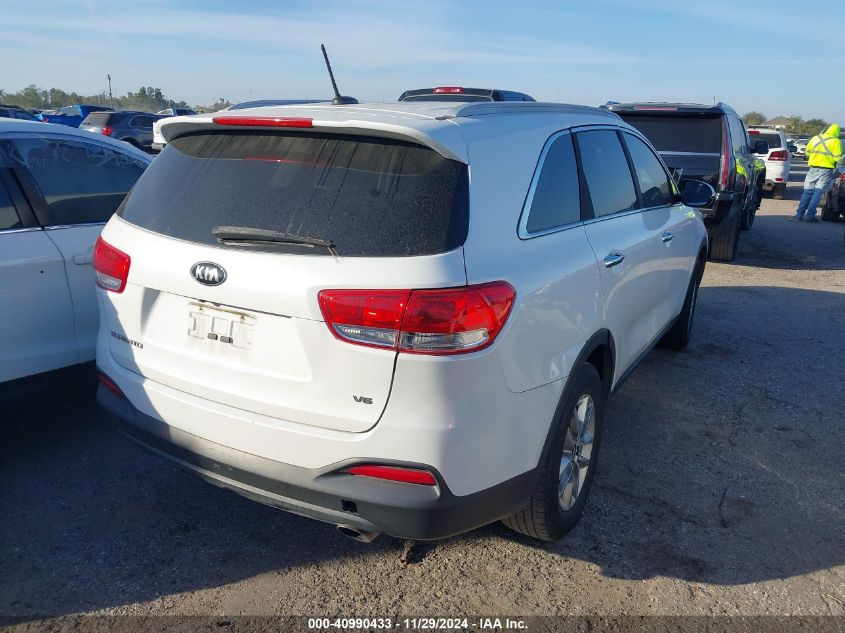 VIN 5XYPG4A55GG111580 2016 KIA Sorento, 3.3L Lx no.4