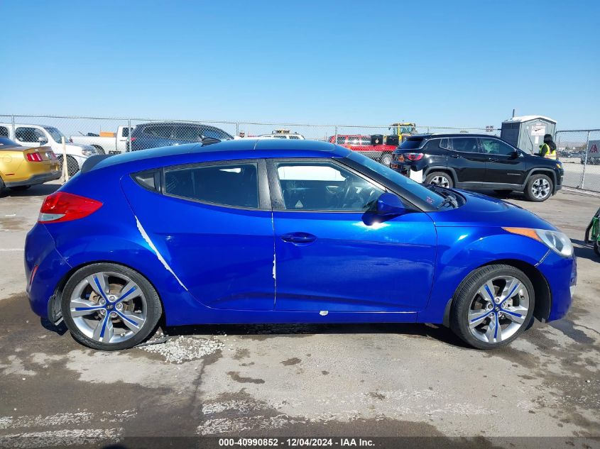 2014 Hyundai Veloster Base W/Black VIN: KMHTC6AD7EU188763 Lot: 40990852