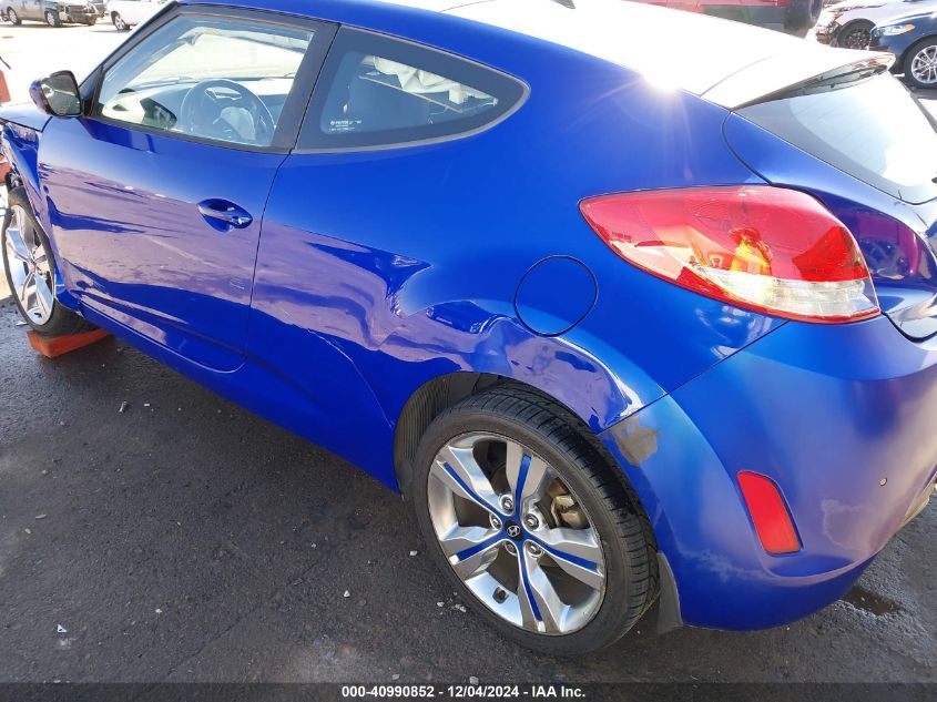 2014 Hyundai Veloster Base W/Black VIN: KMHTC6AD7EU188763 Lot: 40990852