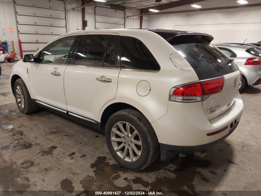 2012 Lincoln Mkx VIN: 2LMDJ8JK9CBL13726 Lot: 40991427