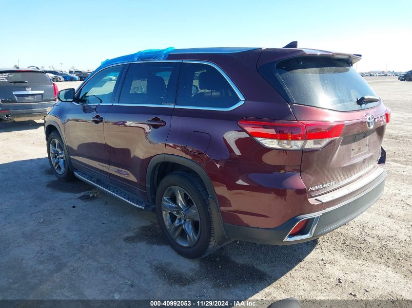 2017 TOYOTA HIGHLANDER LIMITED PLATINUM - 5TDYZRFH1HS220931