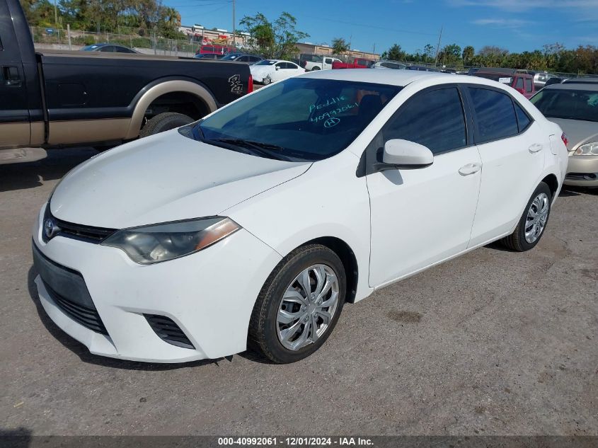 VIN 2T1BURHE3GC725349 2016 Toyota Corolla, LE no.2