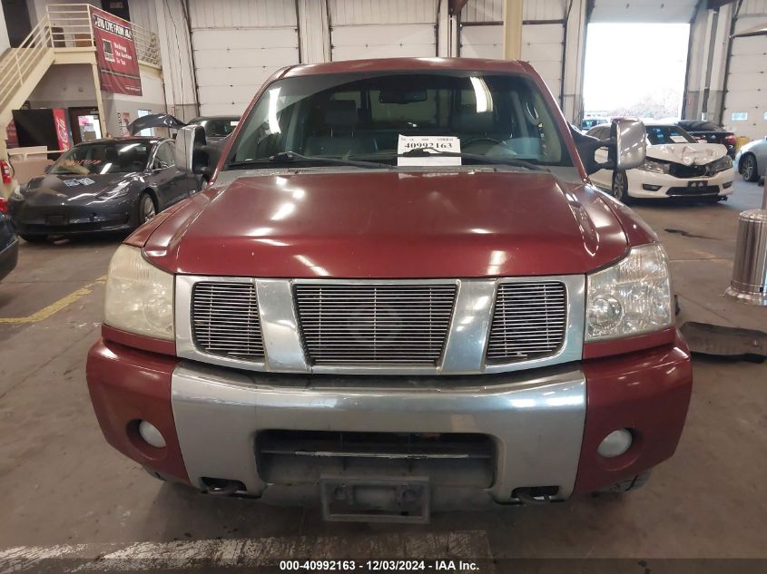 2007 Nissan Titan Le VIN: 1N6AA07B77N245641 Lot: 40992163