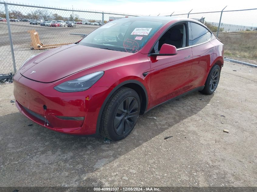 VIN 7SAYGAEE5RF111329 2024 Tesla Model Y, Long Rang... no.2