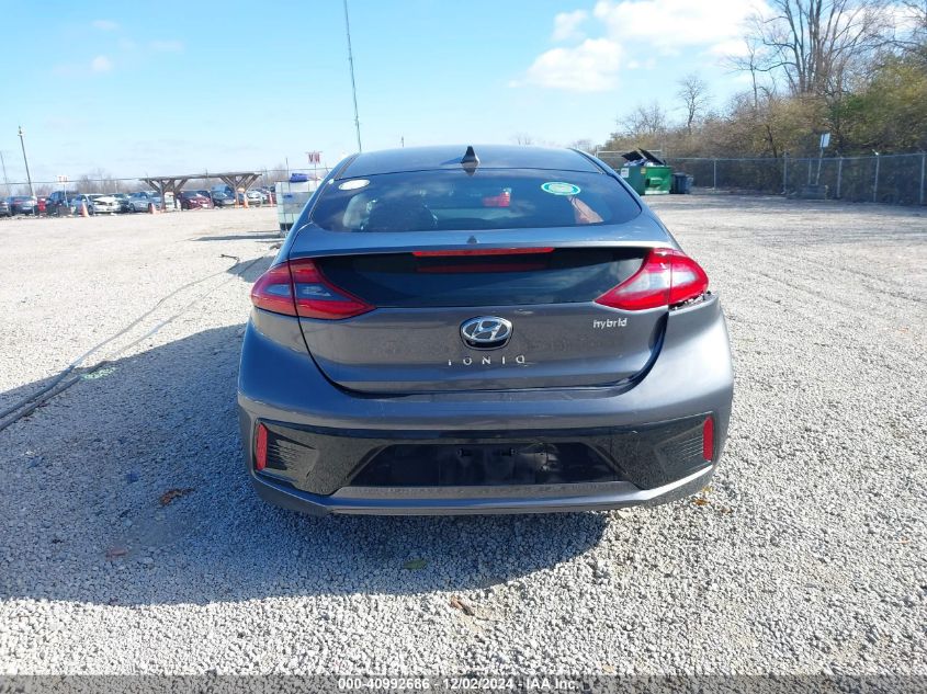 2018 Hyundai Ioniq Hybrid Sel VIN: KMHC75LC8JU072680 Lot: 40992686