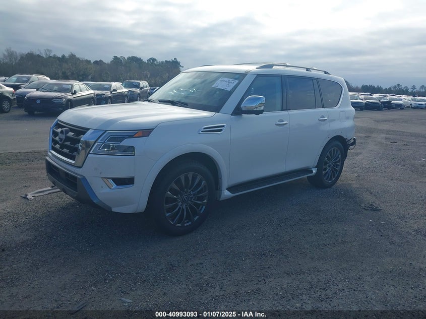 Vin: jn8ay2db2r9853047, lot: 41482976, nissan armada platinum 4wd 20242