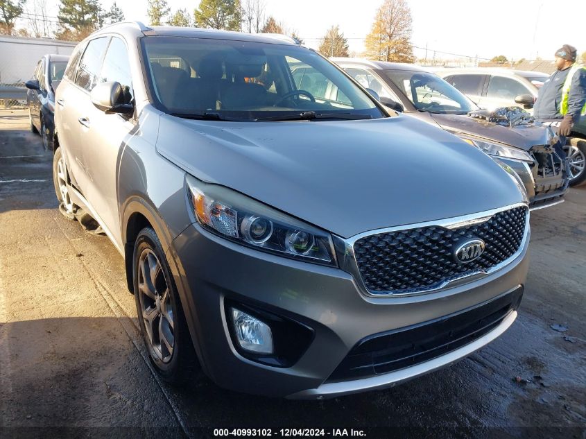 VIN 5XYPK4A5XGG186516 2016 KIA Sorento, 3.3L Sx no.1