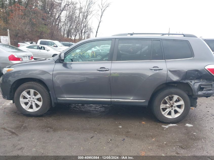 VIN 5TDBK3EH6DS255970 2013 Toyota Highlander, Plus/Se no.14