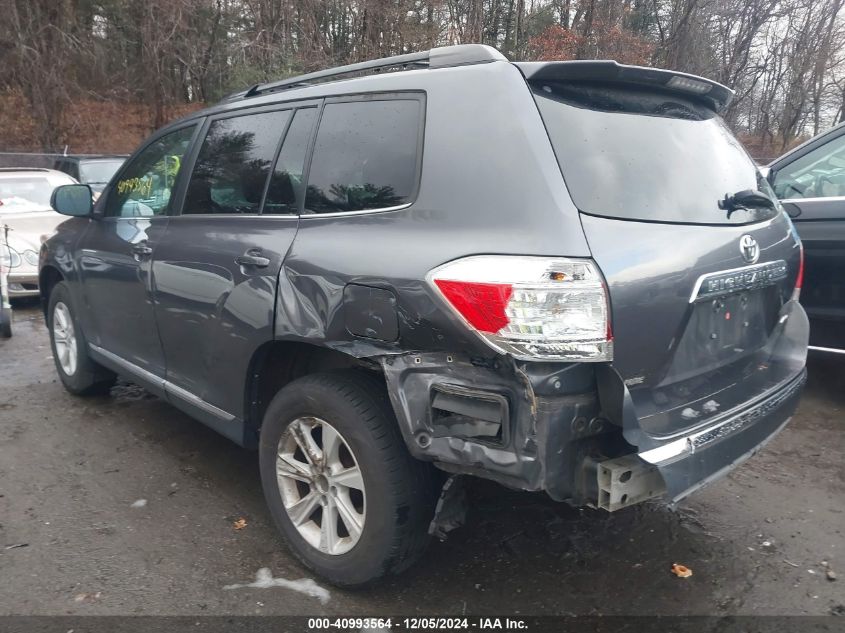 VIN 5TDBK3EH6DS255970 2013 Toyota Highlander, Plus/Se no.3