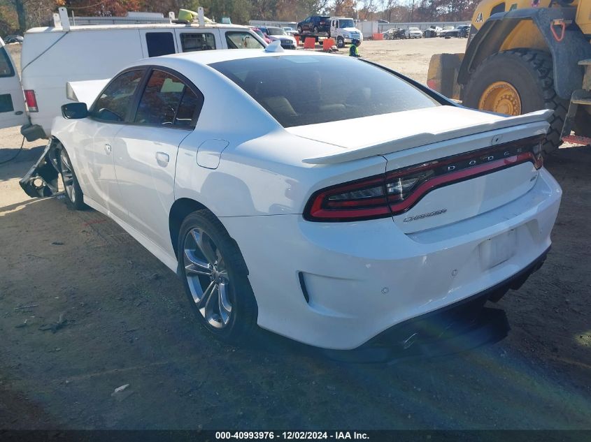 VIN 2C3CDXHG4MH648877 2021 DODGE CHARGER no.3