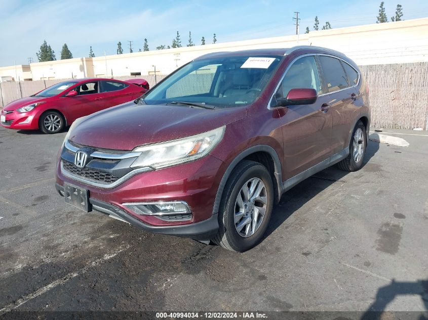 VIN 2HKRM3H78FH542201 2015 Honda CR-V, Ex-L no.2