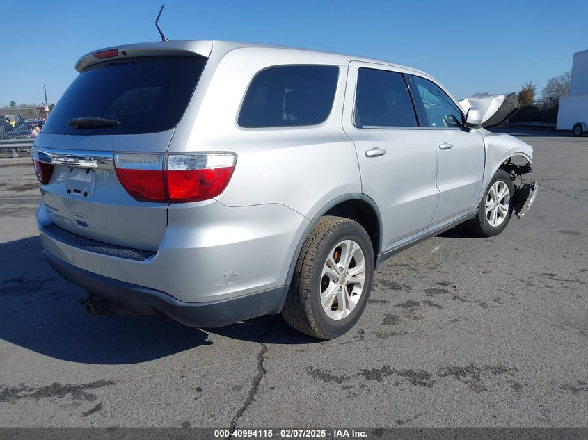 Vin: 1c4rdjag6cc106095, lot: 41483998, dodge durango sxt 20124