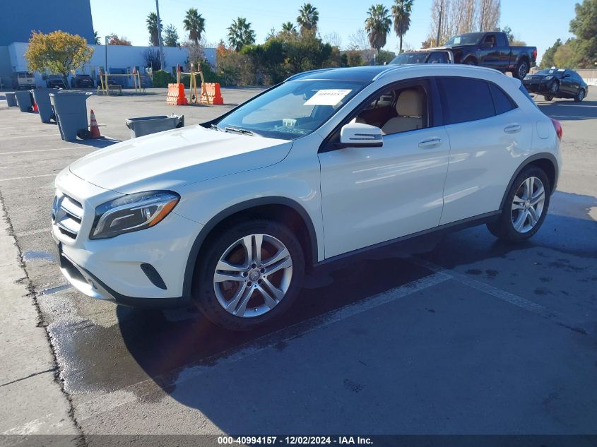 VIN WDCTG4GBXGJ193246 2016 MERCEDES-BENZ GLA 250 no.2