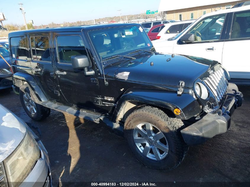 2018 Jeep Wrangler Jk Unlimited Sahara 4X4 VIN: 1C4BJWEG7JL816010 Lot: 40994183