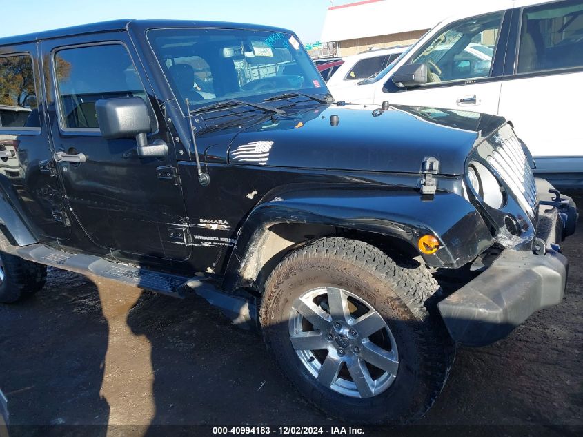 2018 Jeep Wrangler Jk Unlimited Sahara 4X4 VIN: 1C4BJWEG7JL816010 Lot: 40994183