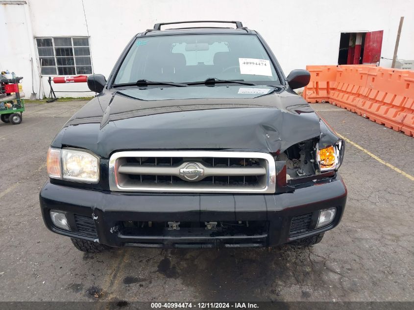 2001 Nissan Pathfinder Le VIN: JN8DR07Y51W509510 Lot: 40994474