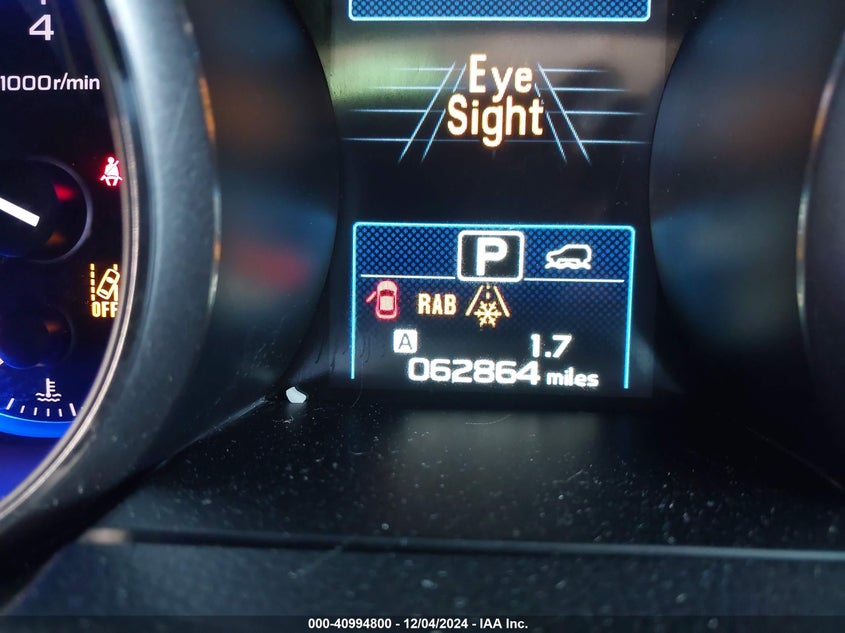 2019 SUBARU OUTBACK 2.5I LIMITED - 4S4BSANC2K3334121