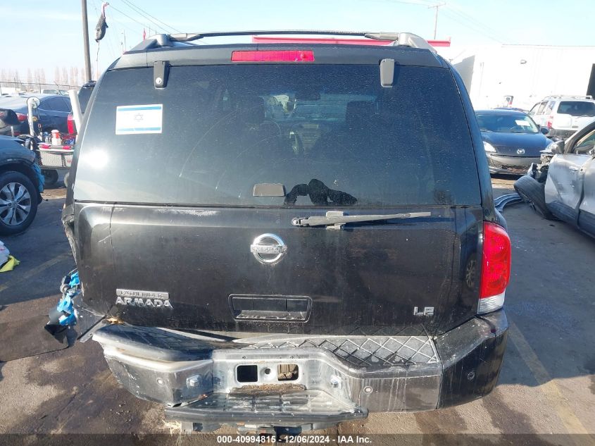 2004 Nissan Pathfinder Armada Le VIN: 5N1AA08B54N744947 Lot: 40994815