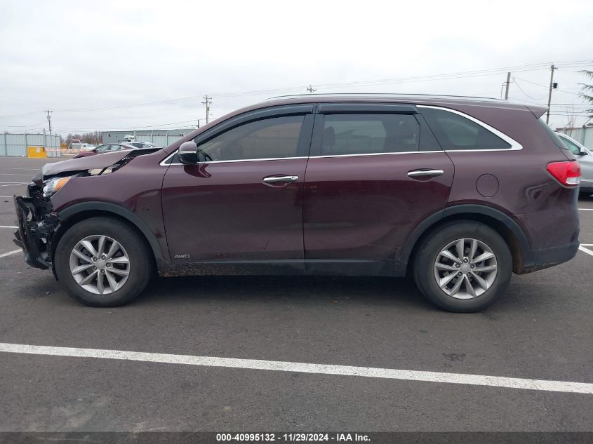 2018 Kia Sorento 2.4L Lx VIN: 5XYPGDA37JG418786 Lot: 40995132