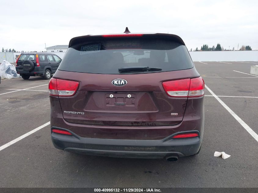 2018 Kia Sorento 2.4L Lx VIN: 5XYPGDA37JG418786 Lot: 40995132