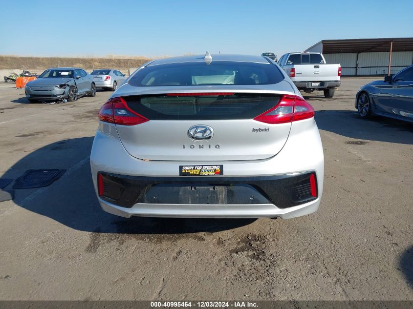 2019 Hyundai Ioniq Hybrid Limited VIN: KMHC05LCXKU133145 Lot: 40995464