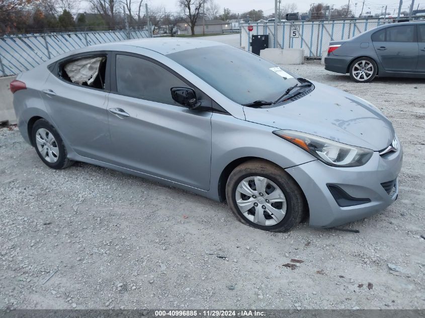 VIN 5NPDH4AE3GH703732 2016 Hyundai Elantra, SE no.1