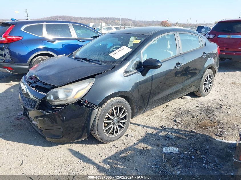 VIN KNADM4A30E6371683 2014 KIA Rio, LX no.2