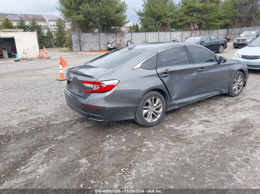 2018 HONDA ACCORD VIN: 1HGCV1F10JA009623