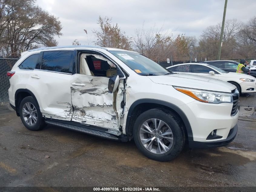 VIN 5TDKKRFH3FS109773 2015 Toyota Highlander, Xle V6 no.14