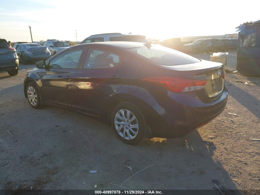 VIN 5NPDH4AE7DH196877 2013 Hyundai Elantra, Gls no.3