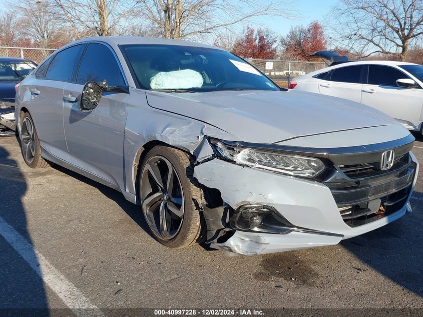 VIN 1HGCV1F38MA068506 2021 HONDA ACCORD SPORT