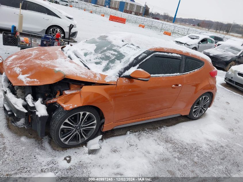 2016 HYUNDAI VELOSTER TURBO - KMHTC6AEXGU298587