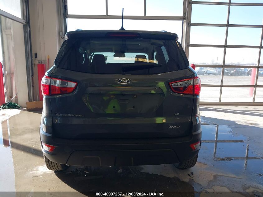 2021 Ford Ecosport Se VIN: MAJ6S3GL1MC417434 Lot: 40997257