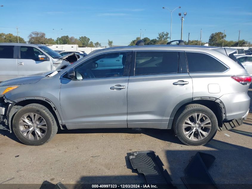 VIN 5TDKKRFH5ES018924 2014 Toyota Highlander, Xle V6 no.14