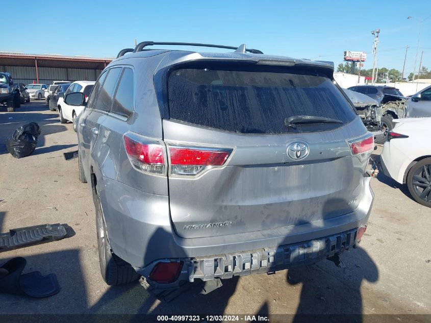 VIN 5TDKKRFH5ES018924 2014 Toyota Highlander, Xle V6 no.3