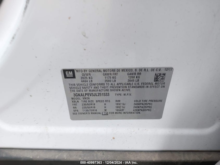 2018 GMC TERRAIN SLT - 3GKALPEV3JL251533