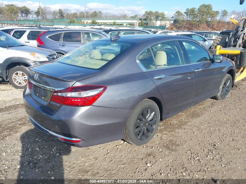Vin: jhmcr6f52hc022728, lot: 41487271, honda accord hybrid ex-l 20174