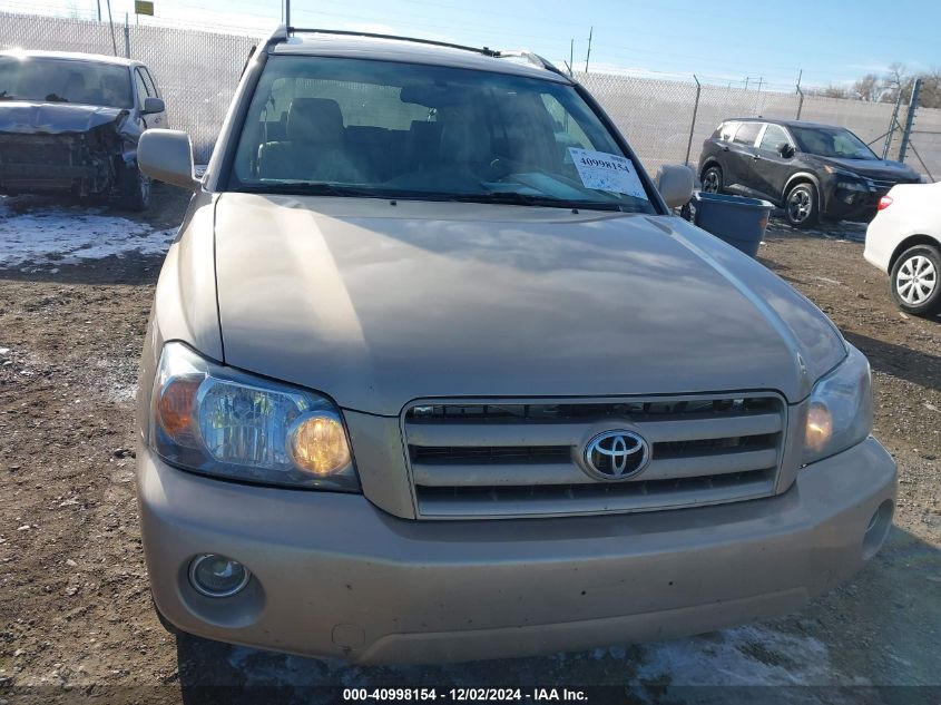2006 Toyota Highlander Limited V6 VIN: JTEEP21A060161697 Lot: 40998154