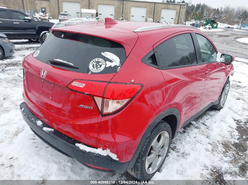 VIN 3CZRU6H76HM725864 2017 Honda HR-V, Ex-L no.4