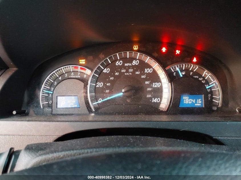 2012 TOYOTA CAMRY VIN: 4T1BF1FK0CU198819